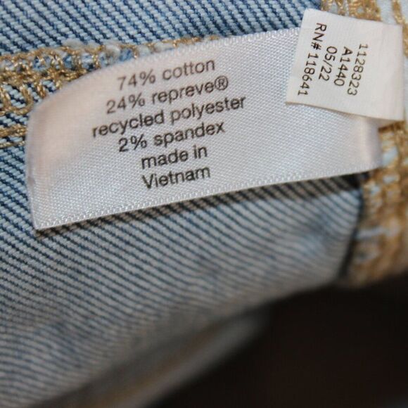 Lane Signature Fit Body Icon Straight Jean - Light Wash Women's Size 22 - Picture 11 of 15